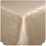 Tischdecke Ornamente 90x90 Beige Tischdecke Damast, strapazierfähig beige quadratisch | 90 cm x 90 cm