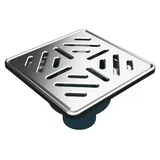 mm_unverified_brand Bodenablauf Ablaufrinne Dusch Ablauf 15x15 cm Duschrinne Badablauf Siphon Bad