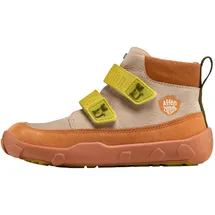 Affenzahn Übergangsschuh Leder Friendy wetterfest atmungsaktiv aus Leder mit Rutschfester Sohle und Reflektoren, Größe 21-32 Katze - Beige - 28 EU