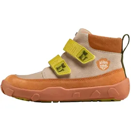 Affenzahn Übergangsschuh Leder Friendy wetterfest atmungsaktiv aus Leder mit Rutschfester Sohle und Reflektoren, Größe 21-32 Katze - Beige - 28 EU