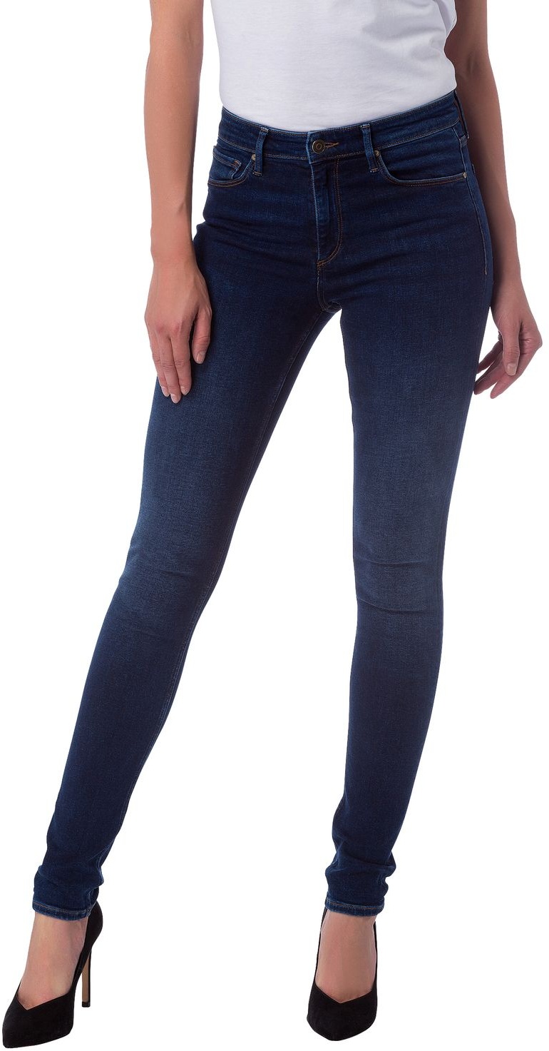 Cross Jeans Damen Jeans Natalia Slim Fit Slim Fit Grau Hoher Bund Reißverschluss W 27 L 32