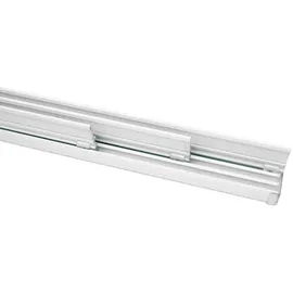 GARDINIA Flächenvorhangschienen Komfort Komplett-Set 3-läufig 170 cm weiß