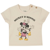 ONOMATO! - T-Shirt Mickey & Minnie in off white nature, Gr.122/128,