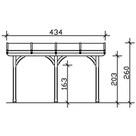 SKANHOLZ Rimini 434 x 250 cm natur