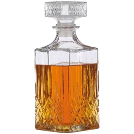 Alpina Klassische Glaskaraffe für Whisky, Cognac, Likör - Whiskykaraffe - Whiskyflasche - ca. 800 ml