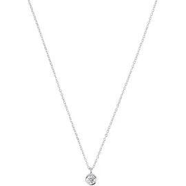 Tom Tailor Kette mit Anhänger Solitär-Optik Silber