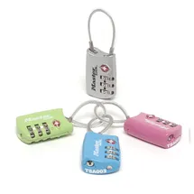 Master Lock 30 mm breites TSA-Gepckschloss mit flexiblem Bgel und individuell einstellbarer Zahlenkombination, verschiedene Farben
