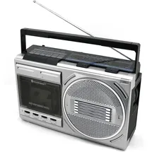 Soundmaster Kassettenradio FM, MW Kassette, USB, UKW, MW, KW, Bluetooth®, AUX Schwarz,