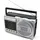 Soundmaster Kassettenradio FM, MW Kassette, USB, UKW, MW, KW, Bluetooth®, AUX Schwarz,
