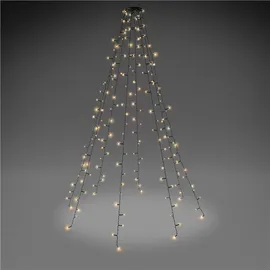 goobay LED Baummantel mit Ring 1,40-1,80 m Olivgrün