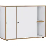 VCM Salia Aktenschrank 100 x 37 x 74 cm weiß