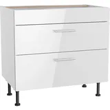OPTIFIT Unterschrank Optikomfort Rurik986 90 x 87 x 58,4 cm Weiß