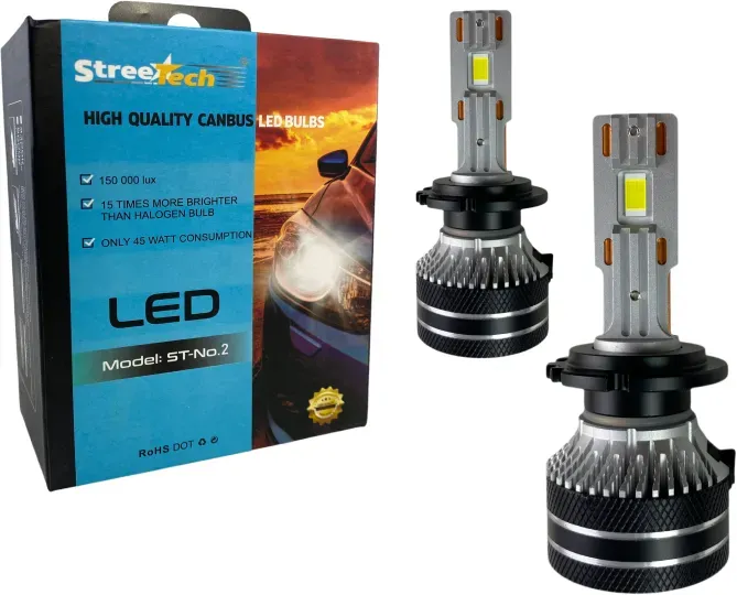 LED-Lampen / LED-System D1S/D2S/D2R/D3S/D4S, 12 V, Modell STN2 für Scheinwerfer – 150.000 Lux, 45 W, CAN‐Bus‐kompatibel, 6000 K