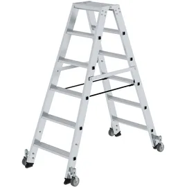 Günzburger Munk Stufen-Stehleiter beidseitig 6 Stufen