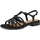 Marco Tozzi Damen Sandalen flach mit Schließe Geflochtene Riemen, Schwarz (Black), 39 EU