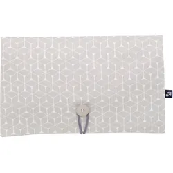 Alvi Windeltasche Raute taupe 28x18cm