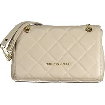 Valentino Ocarina Umhängetasche Kunstleder Beige/Weiß