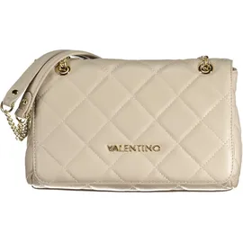 Valentino Ocarina Umhängetasche Kunstleder Beige/Weiß