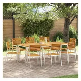vidaXL Gartenstuhl 56 x 54,5 x 87 cm braun 8 St.