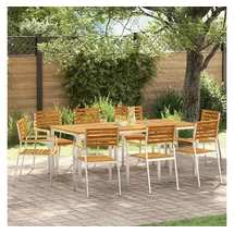 vidaXL Gartenstuhl 56 x 54,5 x 87 cm braun 8 St.