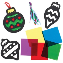 Buntglas Baumschmuck Dekorationen "Christbaumkugeln" (pro Set 8) Bastelaktivitäten zu Weihnachten