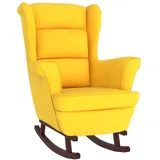 vidaXL Schaukelsessel 78 x 97 x 93 cm Gelb Samt