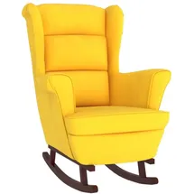 vidaXL Schaukelsessel 78 x 97 x 93 cm Gelb Samt