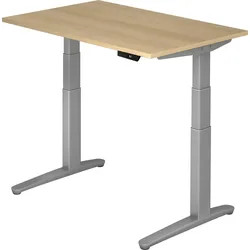 bümö elektrisch höhenverstellbarer Schreibtisch 120x80 cm mit Memory-Steuerung - Design Schreibtisch höhenverstellbar elektrisch, elektrischer