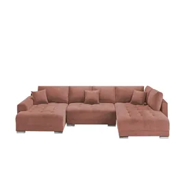 Sofa.de Wohnlandschaft Mikrofaser 3-Sitzer Grau