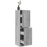 vidaXL Aktenschrank Apothekerschrank Grau Sonoma 40x41x144,5 cm Spanplatte grau