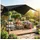 furnicato Pergola Pavillon 3 x 3 m Grau