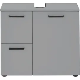 BASIC by Balculina Waschbeckenunterschrank BASIC BY BALCULINA "Vanice, Badezimmerschrank B/H/T 70x60x35cm", grau, B:70cm H:60cm T:35cm, FSC-zertifizierter Holzwerkstoff, Schränke, Waschbeckenunterschrank, Breite 70cm, Softclose, FSC-Mix 70%,Made in Europa