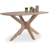 Esstisch HARPER MORNA (H 75 cm) - braun - H 75 cm
