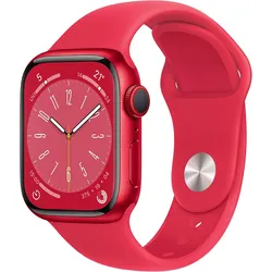 Apple Watch Series 8 [GPS, inkl. Sportarmband rot] 45mm Aluminiumgehäuse rot | Zustand: Neu & original versiegelt