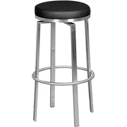 KADIMA DESIGN Barhocker Modern - Drehbar, Gepolsterte Sitzfläche, Edelstahlgestell, 76 cm Höhe, KADIMA DESIGN