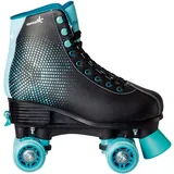 Muuwmi Rollschuh Disco Türkis/Schwarz 31-34