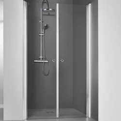 Breuer ELANA 6 Pendeltür PT für Nische Sondermaß 1631.001.001.099, Duschkabinen, aluminium silber matt