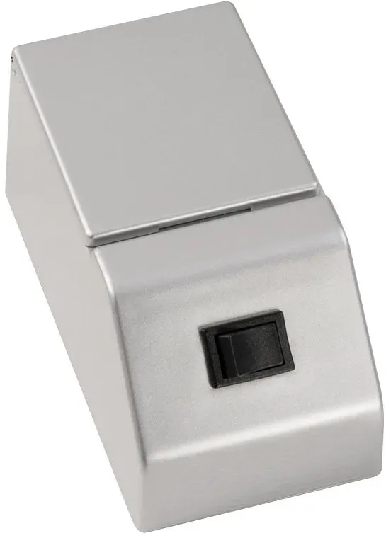 Fackelmann E-Box,6x5,5x12,HV,silber,Sch/Steckd., 84378 84378