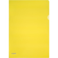 Herlitz Sichthüllen DIN A4 gelb genarbt 0,19 mm