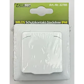 ChiliTec Schuko-Steckdose IP44 Unterputz Weiß