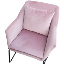 Svita Loungesessel, Rosa, Textil, 1-Sitzer, 68x82x64 cm, Wohnzimmer, Sessel, Polstersessel