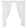 HOME WOHNIDEEN Home fashion 046/394-0105 125X0075CM Raffgarnitur Batist, Stoff, Weiß, 125 x 75 cm