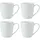 Mikasa Kaffeetasse 0,38 l Weiß 4 St.