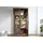 Massivmoebel24 Vitrine Sheesham 103 x 40 x 201 cm Gebeizt