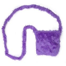 buttinette Tasche "Plüsch", lila