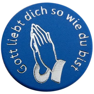 50 Einkaufswagenchips P6 Gott liebt dich Pfandmarken verschiedene Motive, auch mit eigenem Wunschtext/Bild. EKW Wertmarken