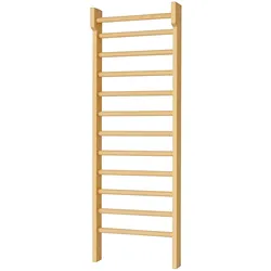 Holz Kletterwand 225x70cm Kinderzimmer Sport Sprossenwand Turnwand Wandleiter