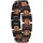 HOLZKERN Acoustic Zebrano/Schwarz Herrenarmband Edelstahl mit Holz 91200 Größe onesize