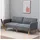 Homcom Schlafsofa Polyester 2-Sitzer Grau
