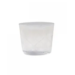 Chic Antique Glas Teelichthalter mit Schliff, H5/D6 cm, klar